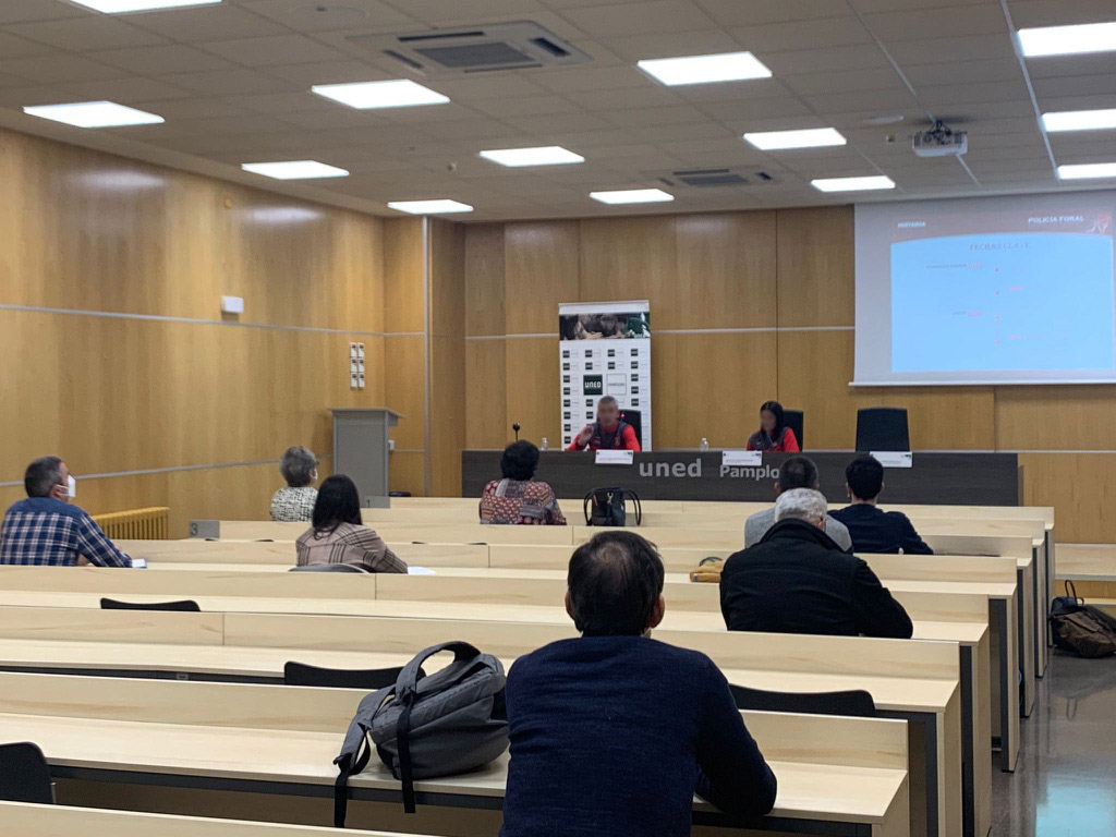 El desarrollo profesional en la Policía Foral, en una jornada en UNED Pamplona  