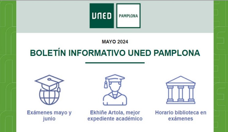 Publicado el último boletín informativo de mayo de UNED Pamplona